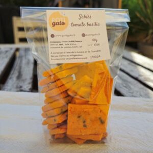 Biscuits tomate basilic – 100g