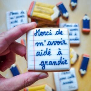 Biscuits Merci de m&rsquo;avoir aidé à grandir