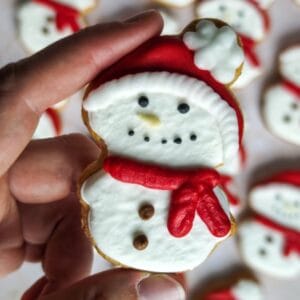 Biscuit bonhomme de neige