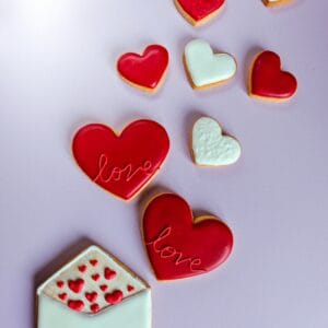 Biscuit Enveloppe Saint Valentin