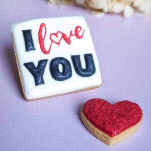 Biscuit carré I Love You