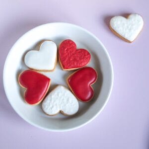 Biscuits cœurs – lot de 6