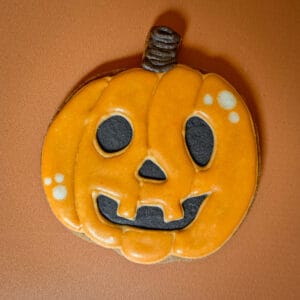 Grand biscuit citrouille Halloween